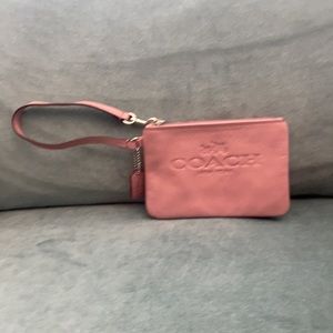 Coach Leather Wristlet